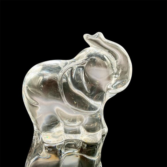 Lenox Fine Crystal Trunk Up Cute Elephant Paperweight Figurine - Picture 1 of 9